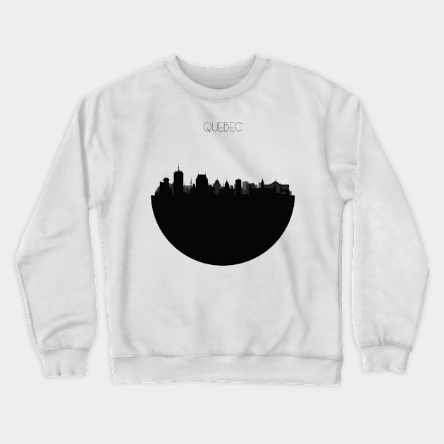 Quebec City Skyline Crewneck Sweatshirt by inspirowl